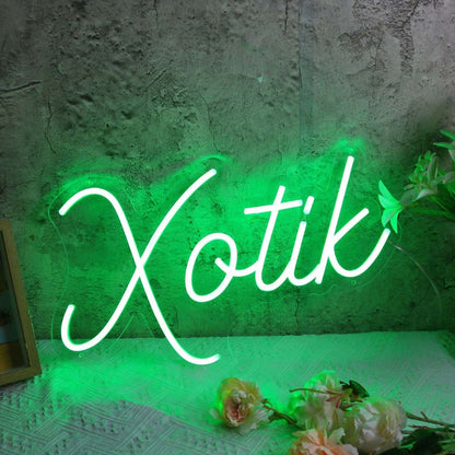 Xotik Green Led Neon Sign - Shineneon