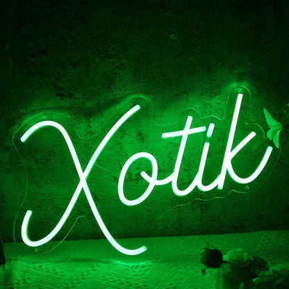Xotik Green Led Neon Sign - Shineneon