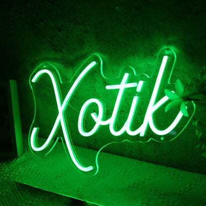 Xotik Green Led Neon Sign - Shineneon