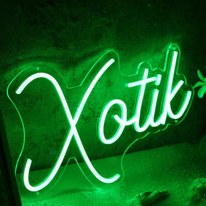 Xotik Green Led Neon Sign - Shineneon