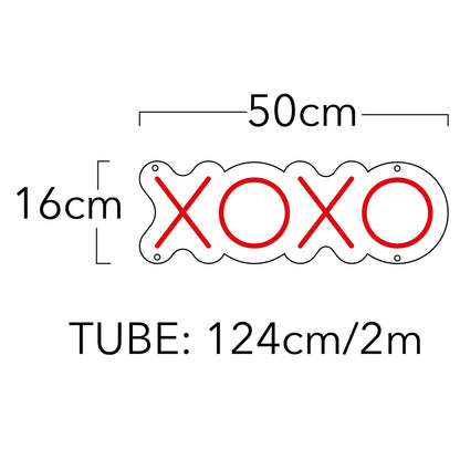 Xoxo Red Cute Curved Led Neon Sign For Indoor Fashion Decor | Shineneon