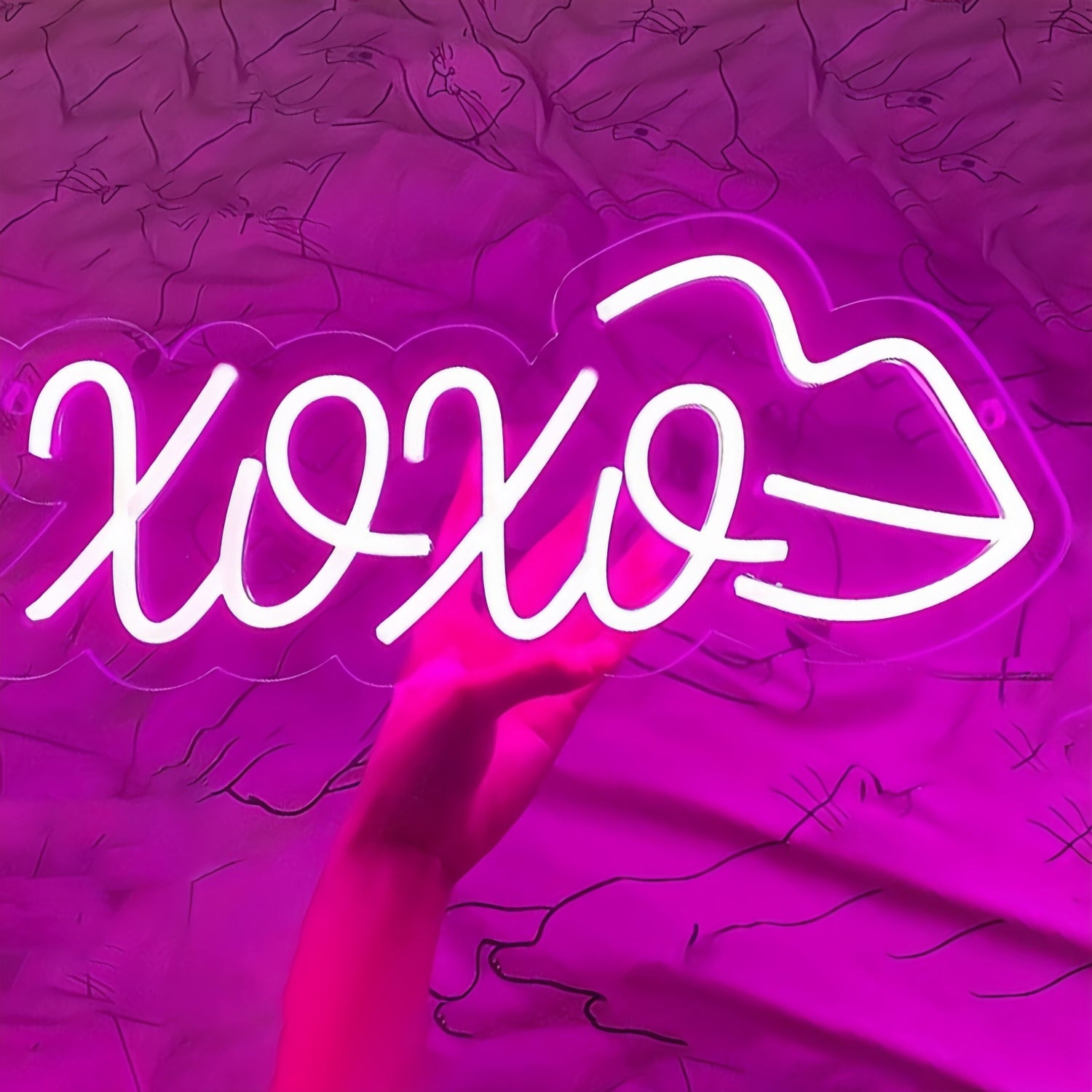 Xoxo Red Lips Wedding Neon Sign | Shineneon