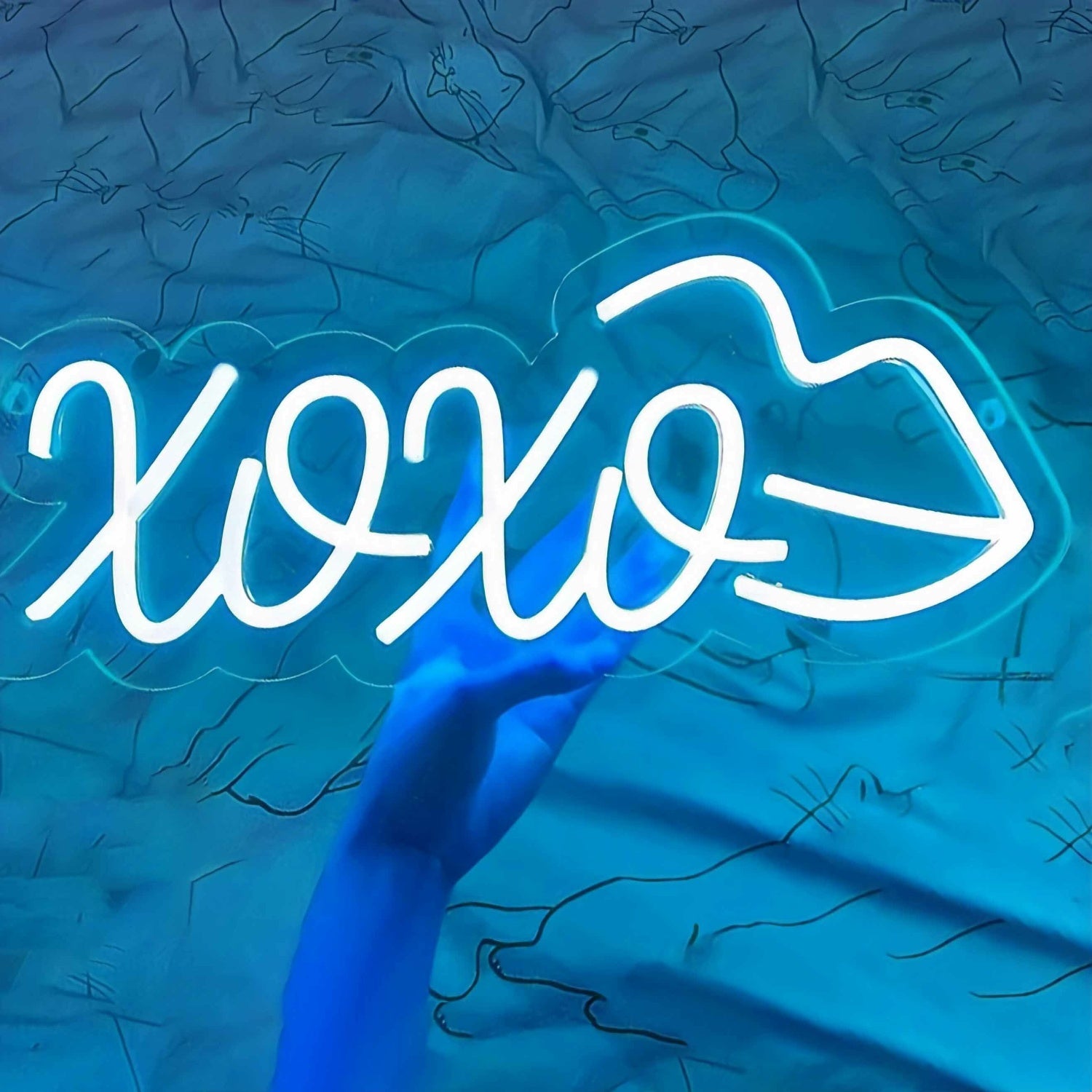 Xoxo Red Lips Wedding Neon Sign | Shineneon