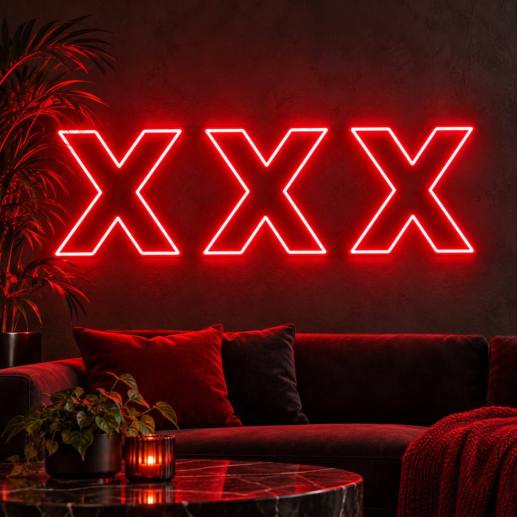 XXX Red LED Neon Sign - Shineneon