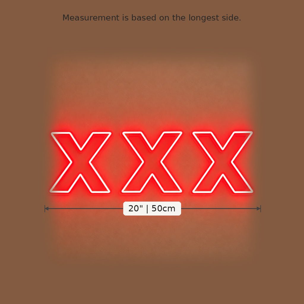 XXX Red LED Neon Sign - Shineneon