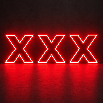 XXX Red LED Neon Sign - Shineneon