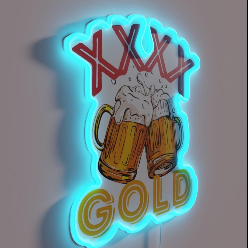 Xxxx Gold Australian Beer Rgb Led Neon Sign - Shineneon