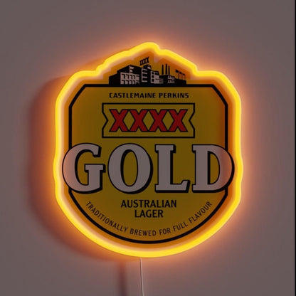 Xxxx Gold Logo Rgb Led Neon Sign - Shineneon