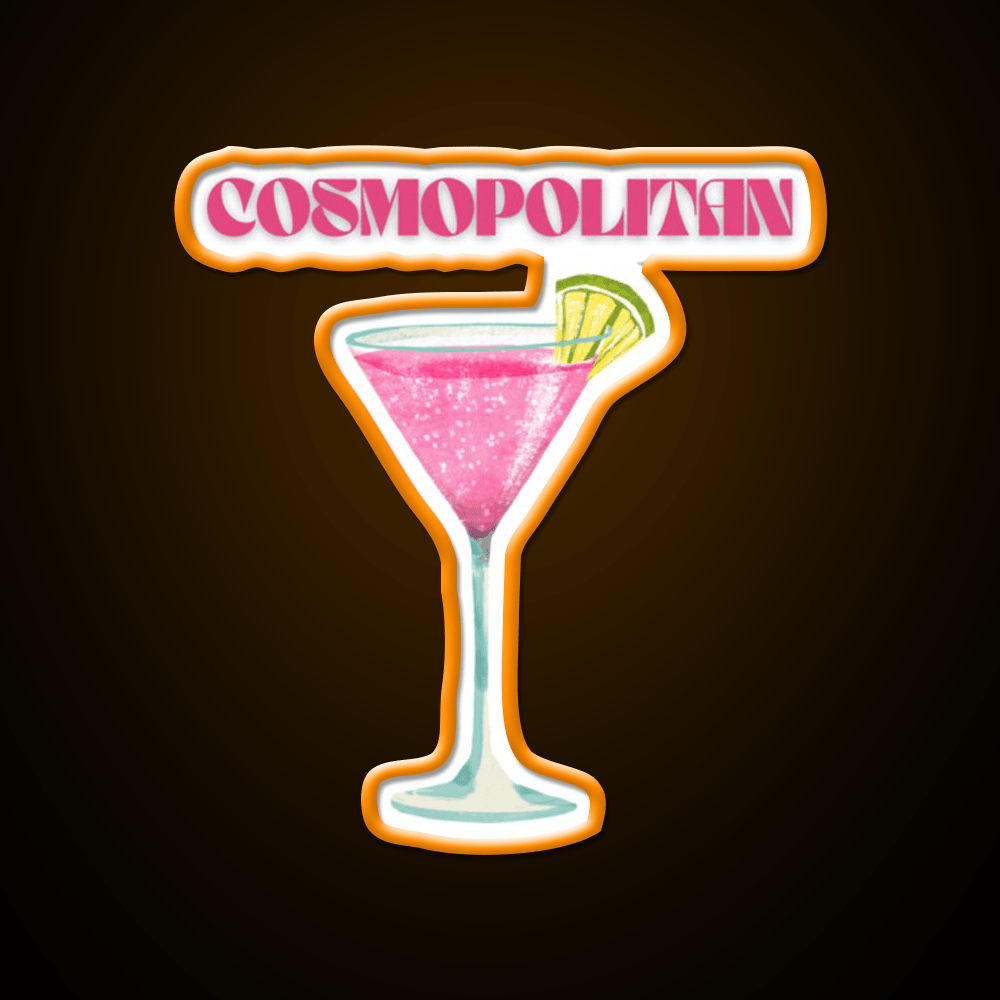 Y2K Cosmopolitan Danish Pastel Cocktail Bar Decor Led Neon Sign Rgb Color - Shineneon