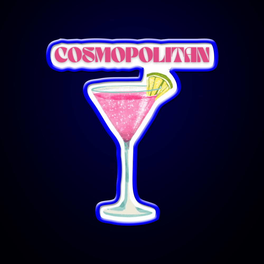 Y2K Cosmopolitan Danish Pastel Cocktail Bar Decor Led Neon Sign Rgb Color - Shineneon