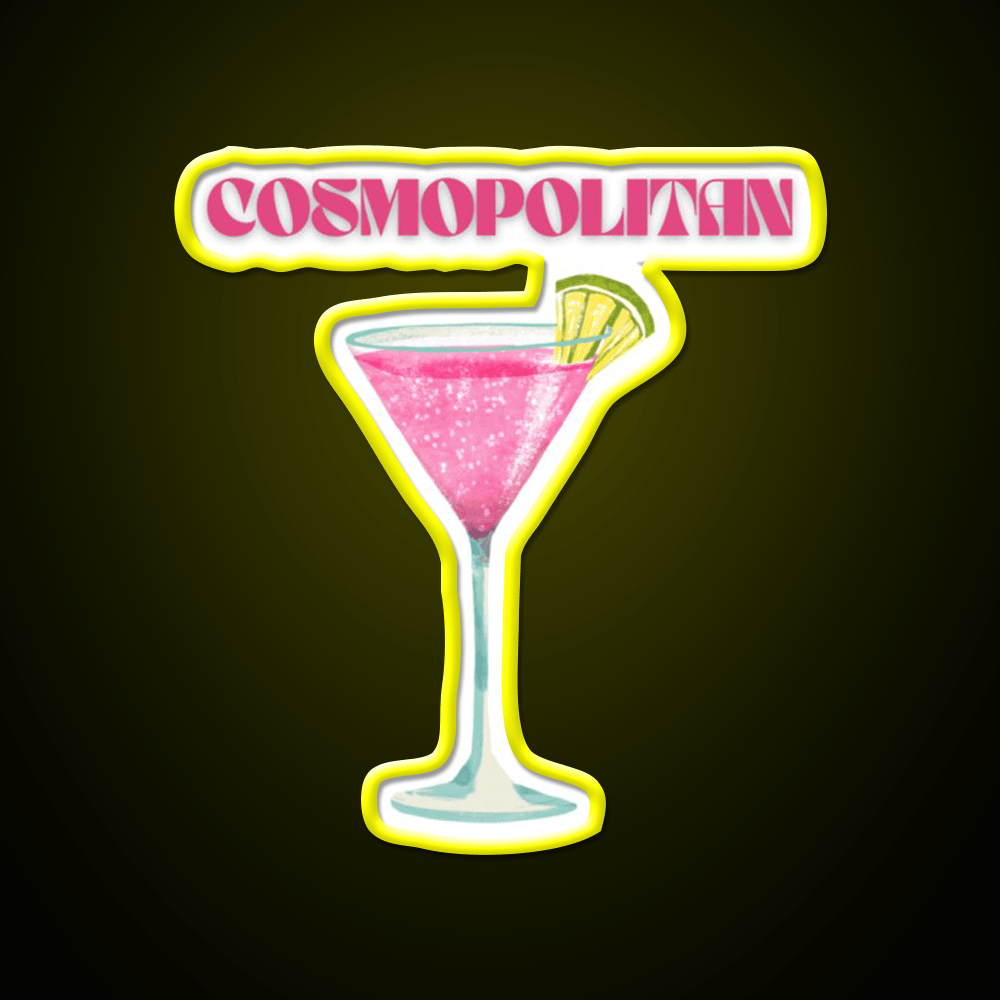 Y2K Cosmopolitan Danish Pastel Cocktail Bar Decor Led Neon Sign Rgb Color - Shineneon