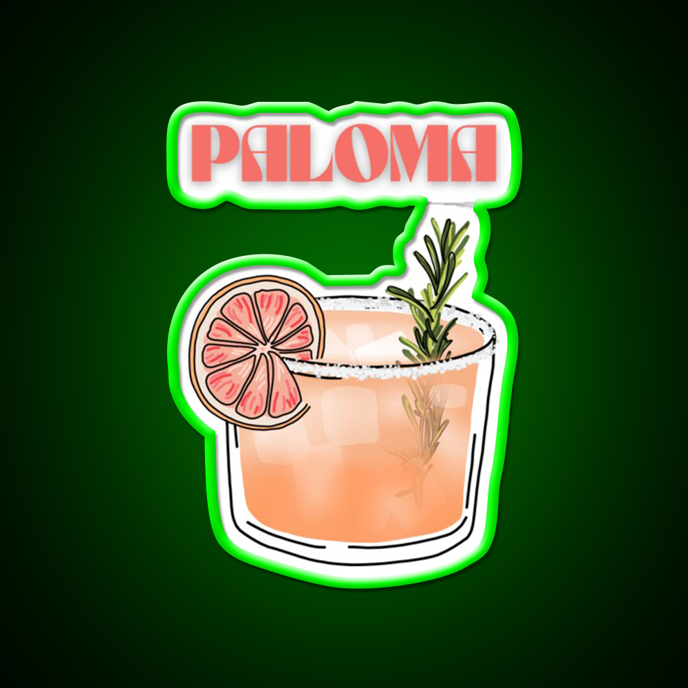 Y2K Paloma Cocktail Danish Pastel Cocktail Bar Decor Led Neon Sign Rgb Color - LED neon sign view 8