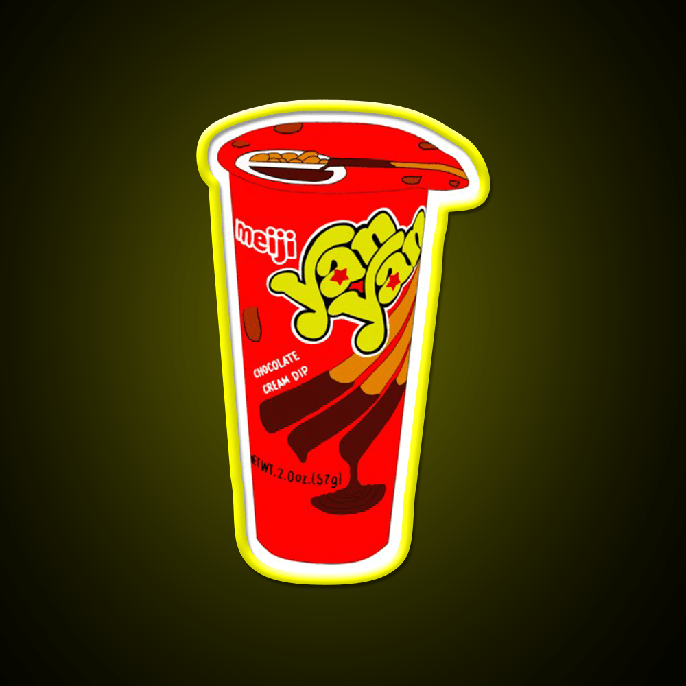 Yan Yan Illustration Snack Food Led Neon Sign Rgb Color - Shineneon