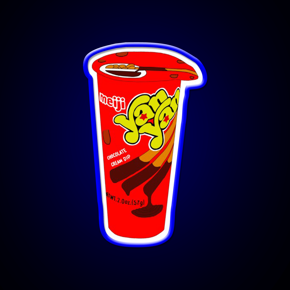 Yan Yan Illustration Snack Food Led Neon Sign Rgb Color - Shineneon