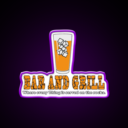 Yancy Street Bar And Grill Man Cave Bar Led Neon Sign Rgb Color