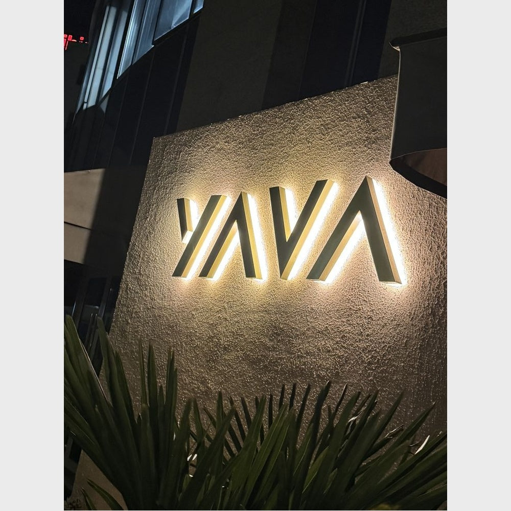 Yava 3D Backlit Channel Letters Led Light Sign