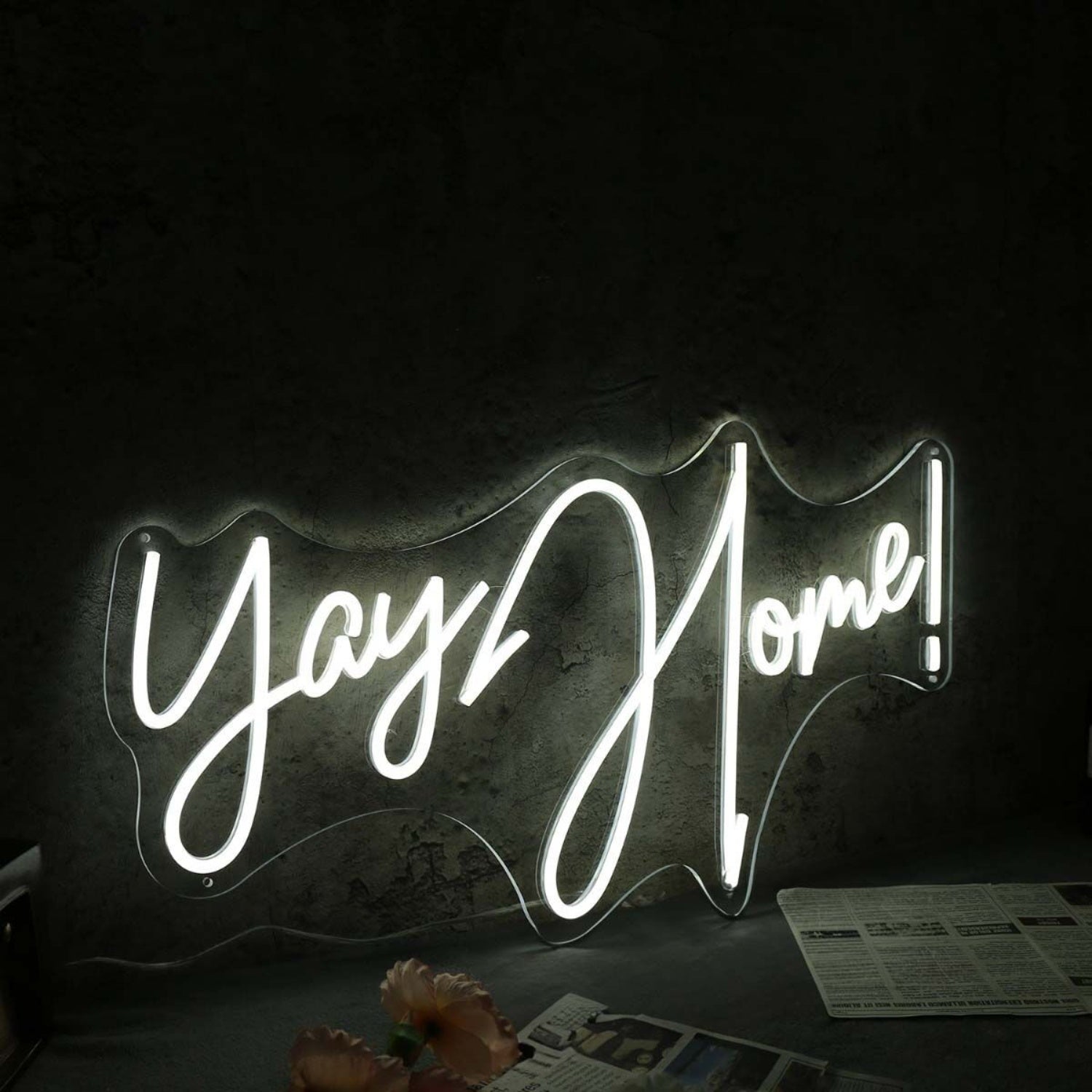 Yay Home White Led Neon Sign - Shineneon