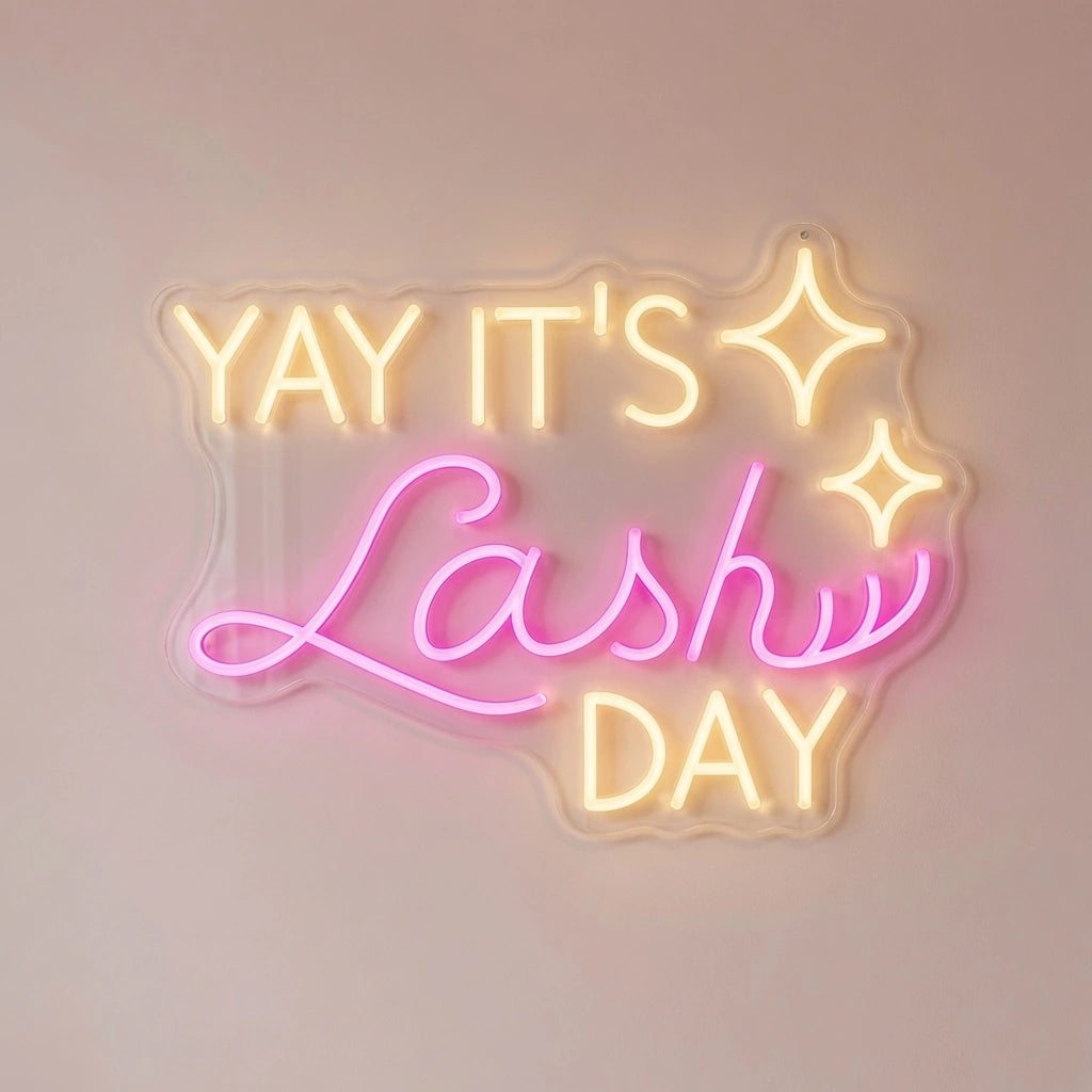 Yay It S Lashesh Day Wall Decor LED Neon Sign - 01 Original Product Image