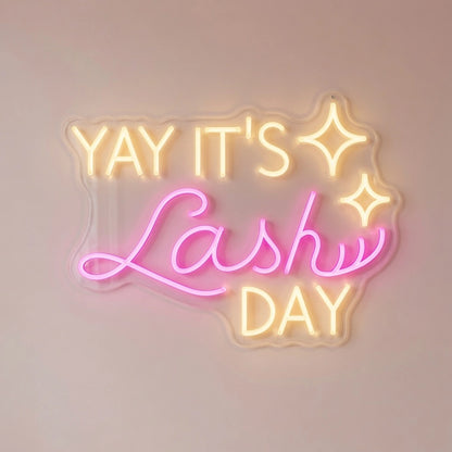 Yay It S Lashesh Day Wall Decor LED Neon Sign - 01 Original Product Image