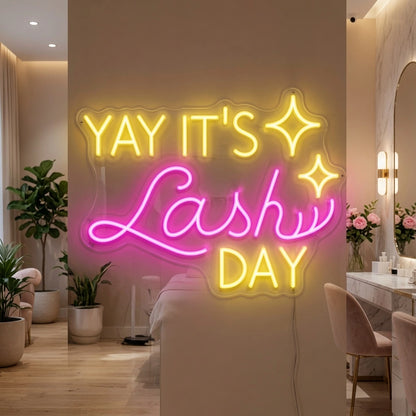Yay It S Lashesh Day Wall Decor LED Neon Sign - 02 High-Converting Product Image