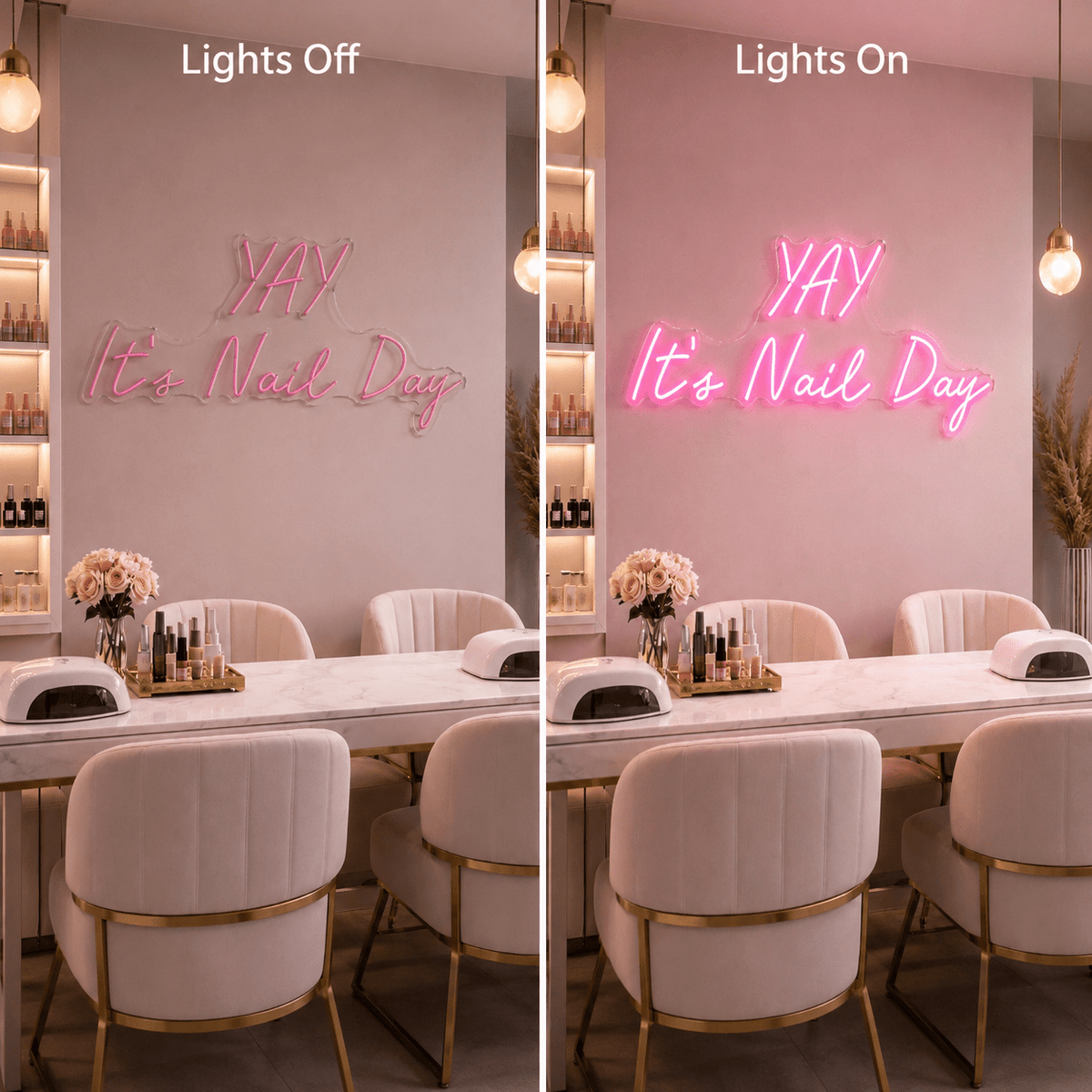 Yay It's Nail Day LED Neon Sign - Shineneon