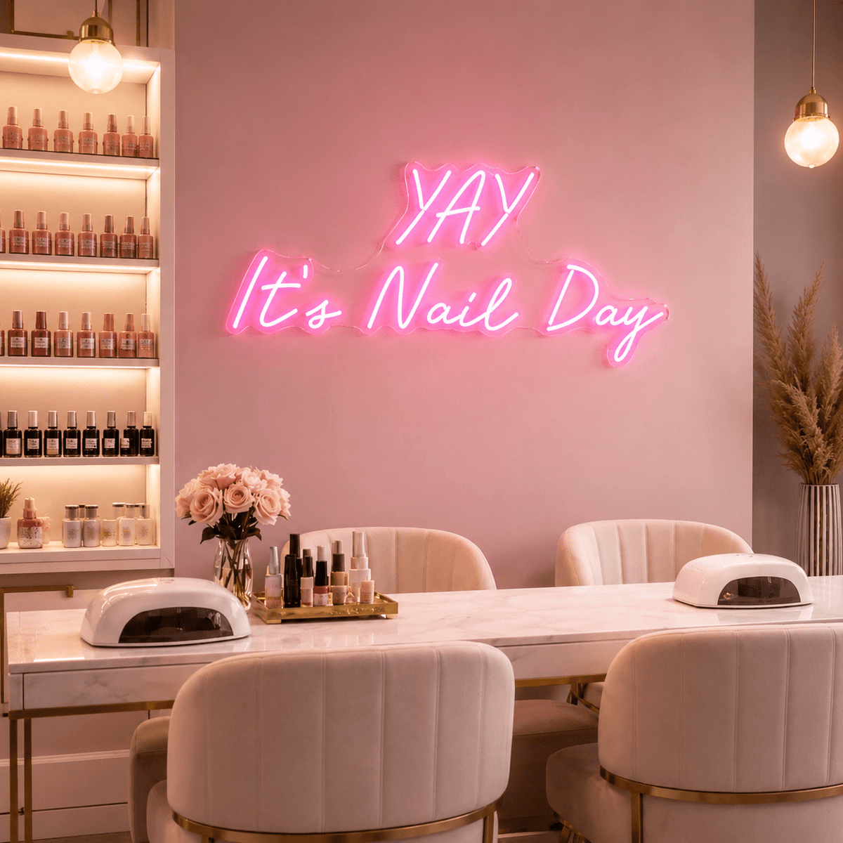Yay It's Nail Day LED Neon Sign - Shineneon