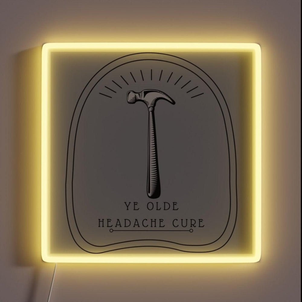 Ye Olde Headache Cure Rgb Led Neon Sign - Shineneon