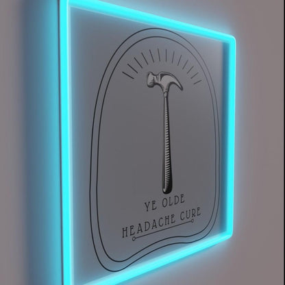 Ye Olde Headache Cure Rgb Led Neon Sign - Shineneon