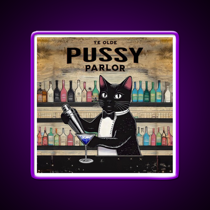 Ye Olde Pussy Parlor Man Cave Bar Led Neon Sign - LED neon sign view 9