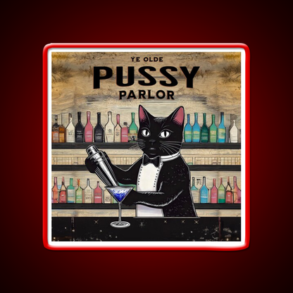 Ye Olde Pussy Parlor Man Cave Bar Led Neon Sign - LED neon sign view 10