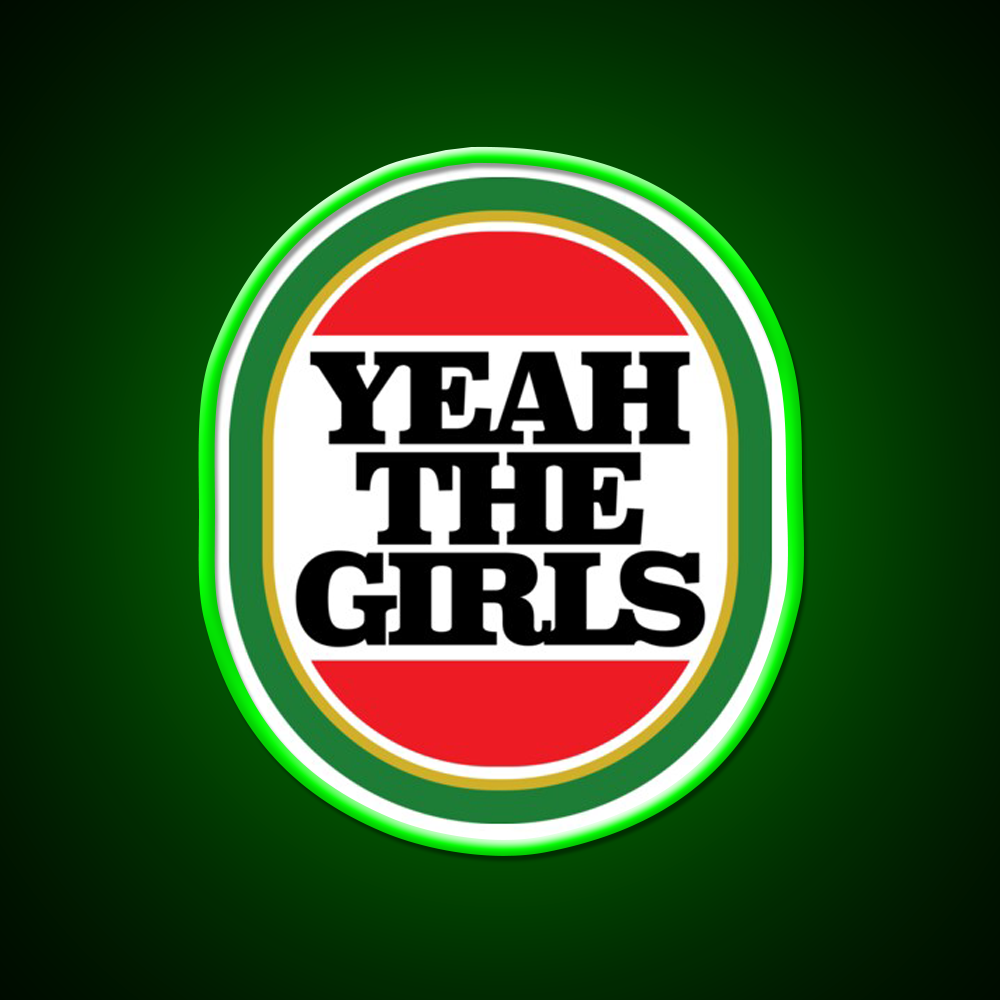 Yeah The Girls Beer Bar Decor Led Neon Sign Rgb Color - LED neon sign view 8