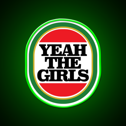 Yeah The Girls Beer Bar Decor Led Neon Sign Rgb Color - LED neon sign view 8