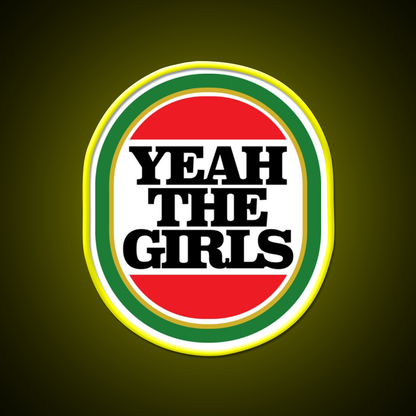 Yeah The Girls Beer Bar Decor Led Neon Sign Rgb Color - LED neon sign view 7