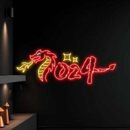 Year Of The Dragon New Year Celebration Led Neon Decor | Shineneon