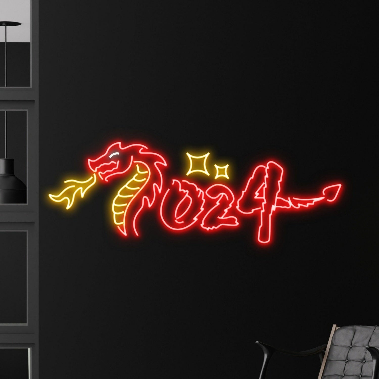 Year Of The Dragon New Year Celebration Led Neon Decor | Shineneon