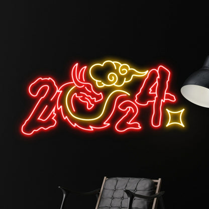 Year Of The Dragon Sign Led Neon Sign | Shineneon