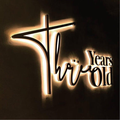 Years Old Error Thrive 3D Backlit Channel Letters Led Light Sign - Shineneon