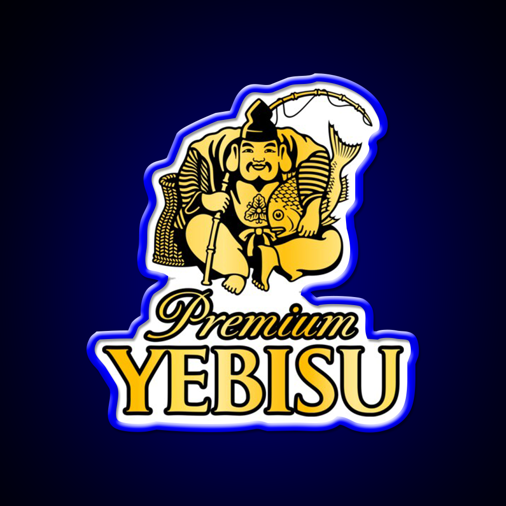 Yebisu Premium Golden Logo Beer Bar Decor Led Neon Sign Rgb Color - LED neon sign view 5