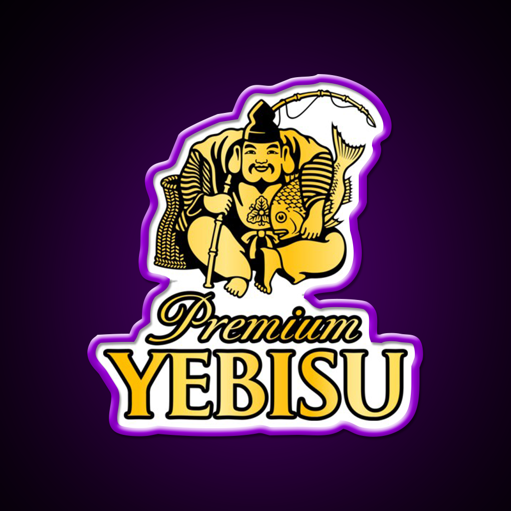 Yebisu Premium Golden Logo Beer Bar Decor Led Neon Sign Rgb Color - LED neon sign view 9