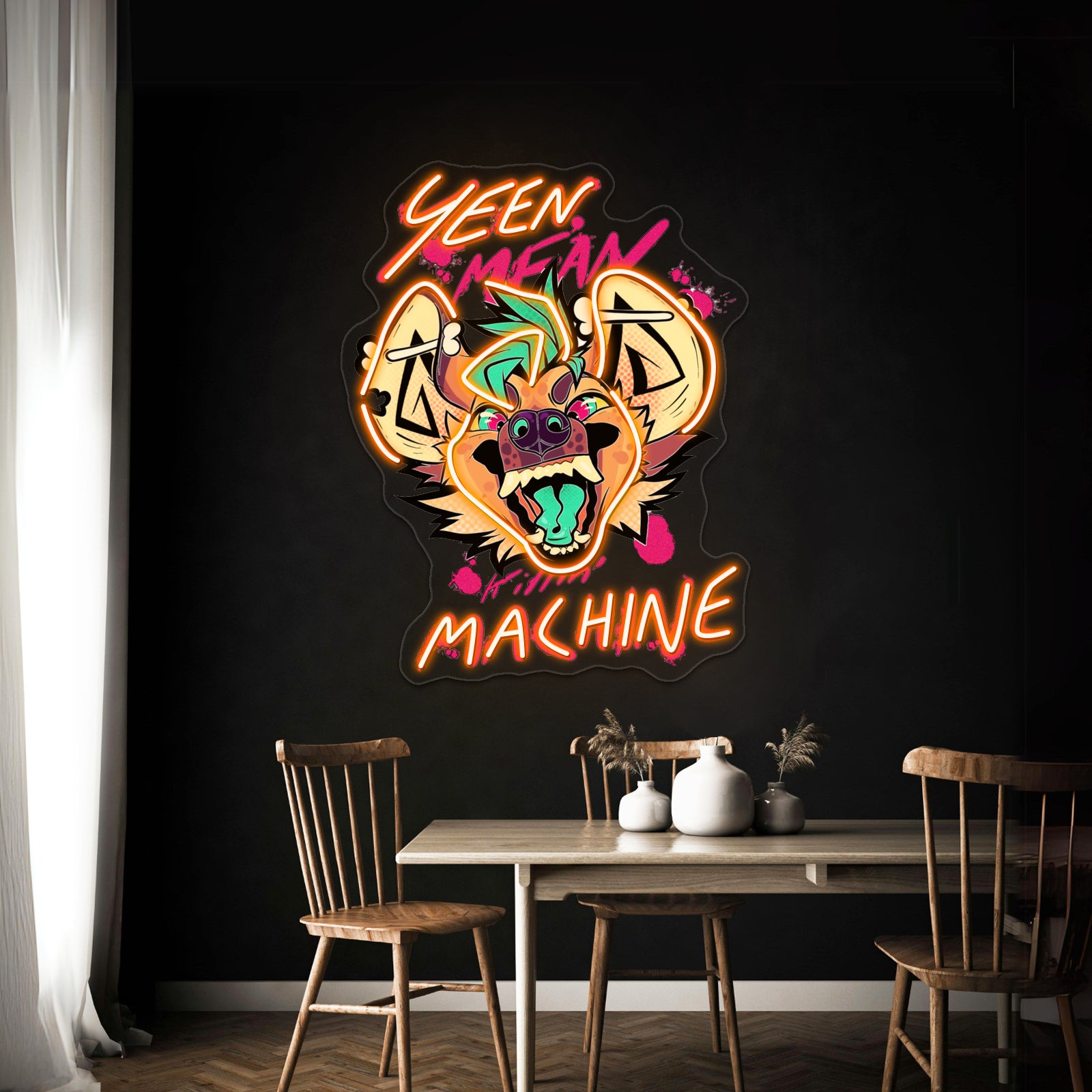 Yeen Mean Killin Machine Artwork Led Neon Signs | Shineneon