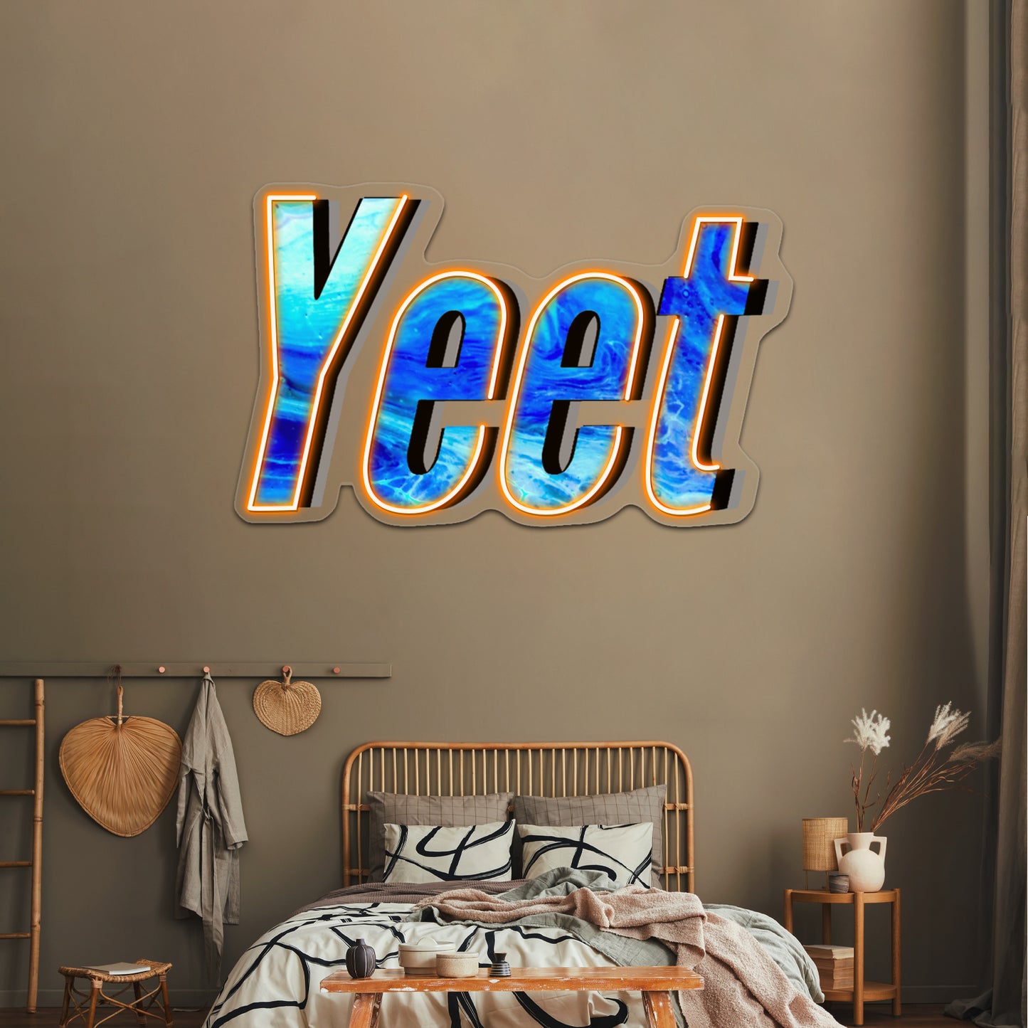 Yeet But Blue Wall Artwork Neon Signs