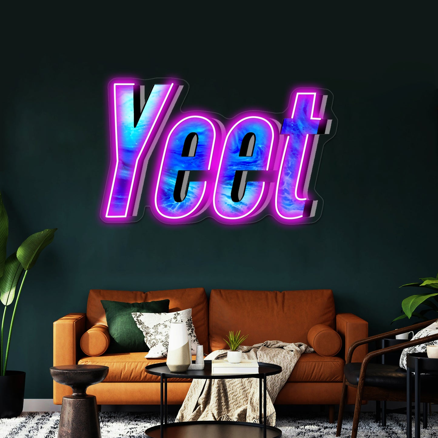 Yeet But Blue Wall Artwork Neon Signs