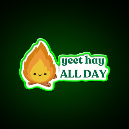 Yeet Hay All Day Cantonese Chinese Saying Led Neon Sign Chinese Food Rgb Color