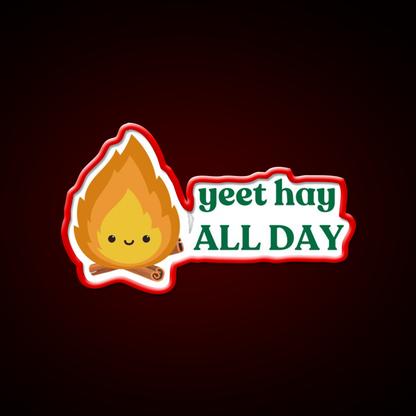 Yeet Hay All Day Cantonese Chinese Saying Led Neon Sign Chinese Food Rgb Color