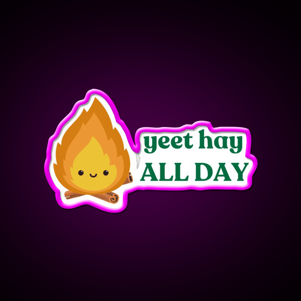 Yeet Hay All Day Cantonese Chinese Saying Led Neon Sign Chinese Food Rgb Color - Shineneon