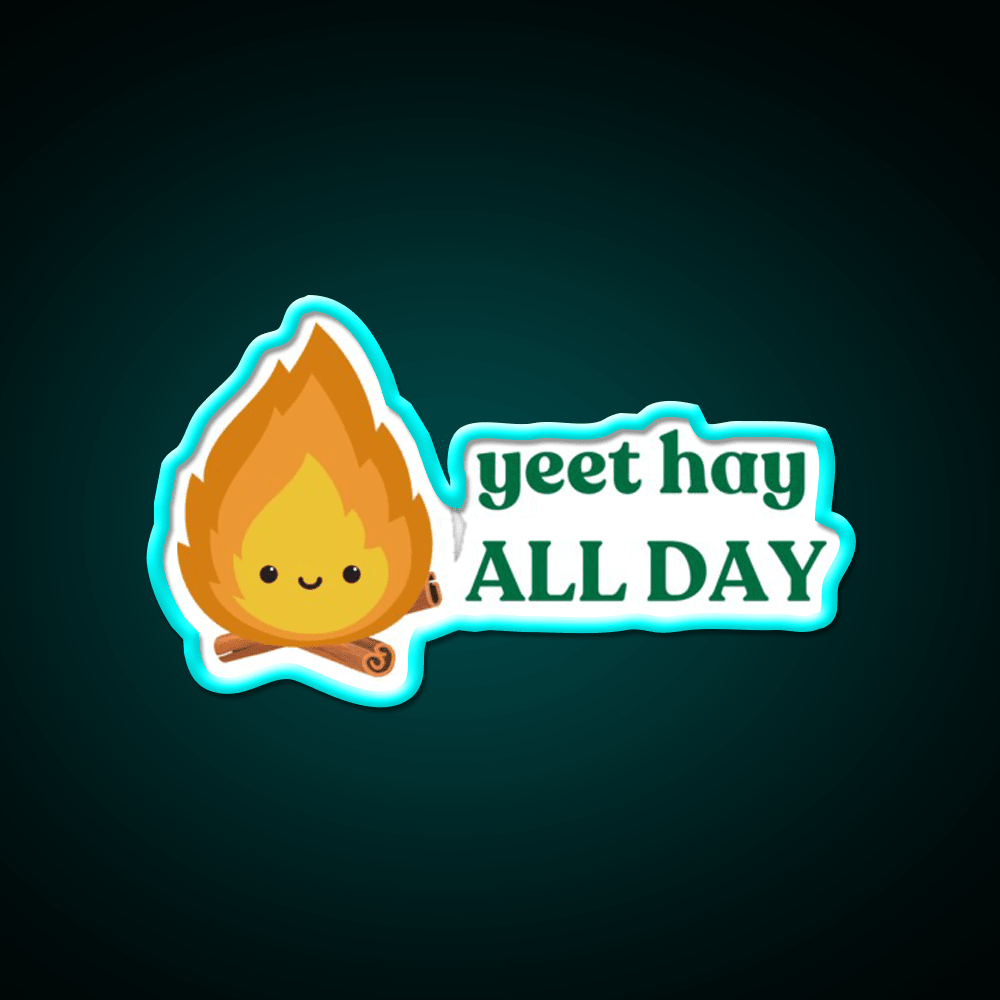 Yeet Hay All Day Cantonese Chinese Saying Led Neon Sign Chinese Food Rgb Color - Shineneon