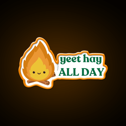 Yeet Hay All Day Cantonese Chinese Saying Led Neon Sign Chinese Food Rgb Color - Shineneon