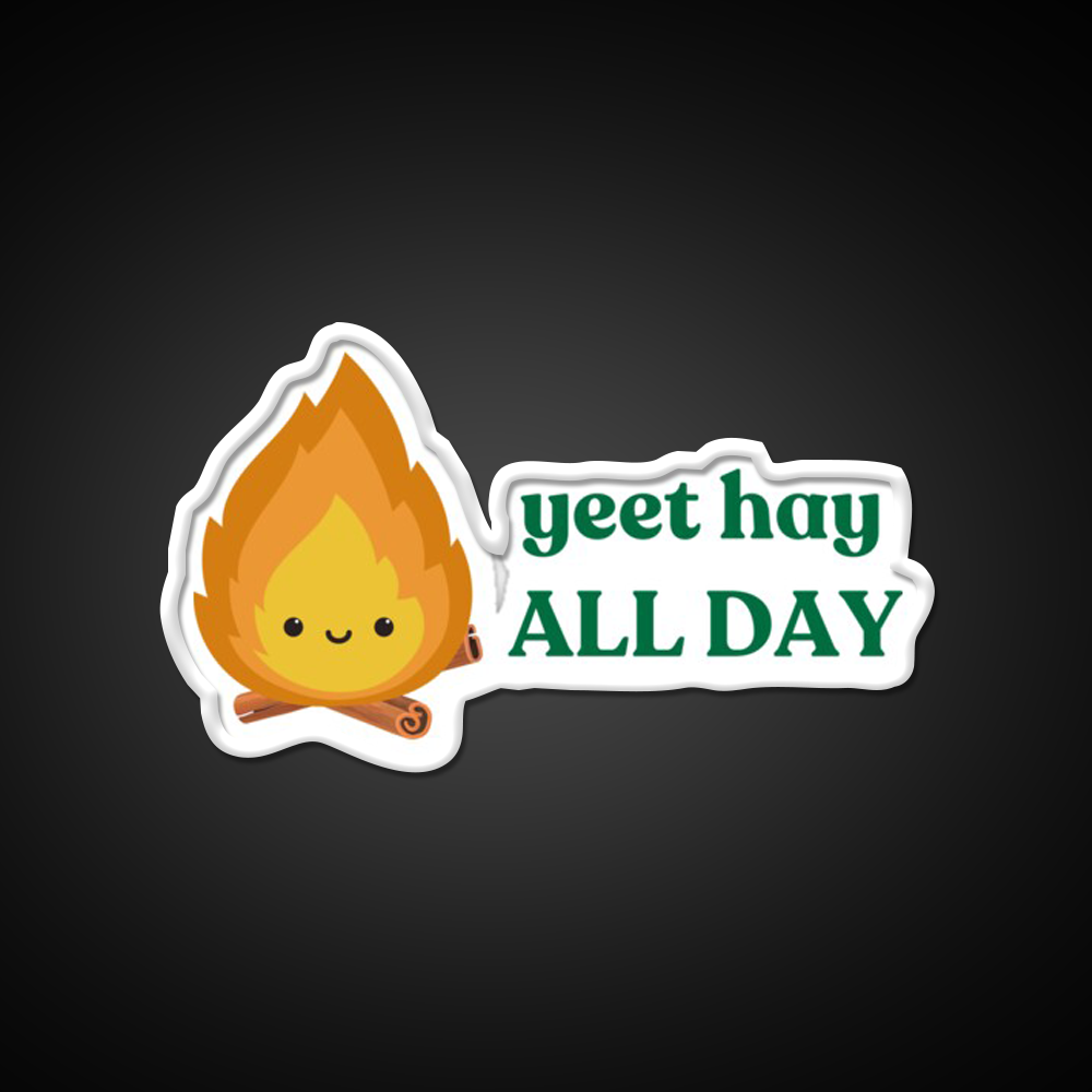 Yeet Hay All Day Cantonese Chinese Saying Led Neon Sign Chinese Food Rgb Color