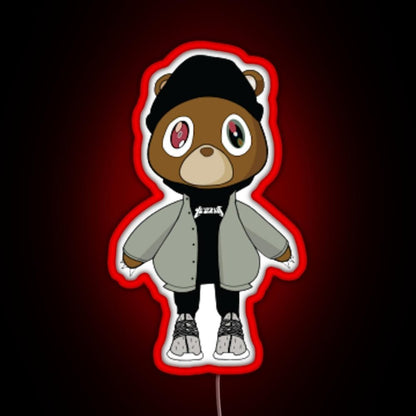 Yeezy Bear Rgb Led Neon Sign Pop Wall Art - Shineneon
