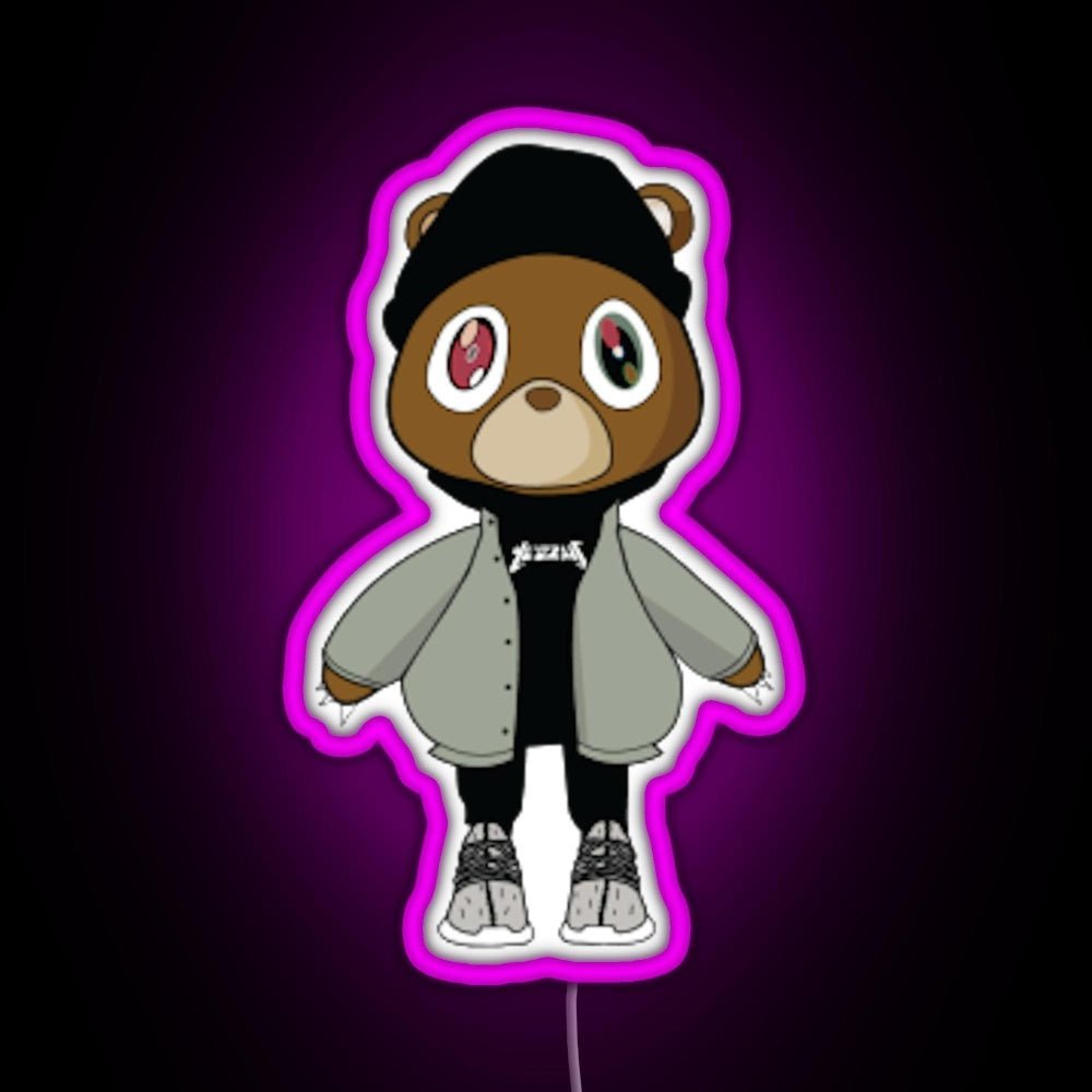 Yeezy Bear Rgb Led Neon Sign Pop Wall Art - Shineneon